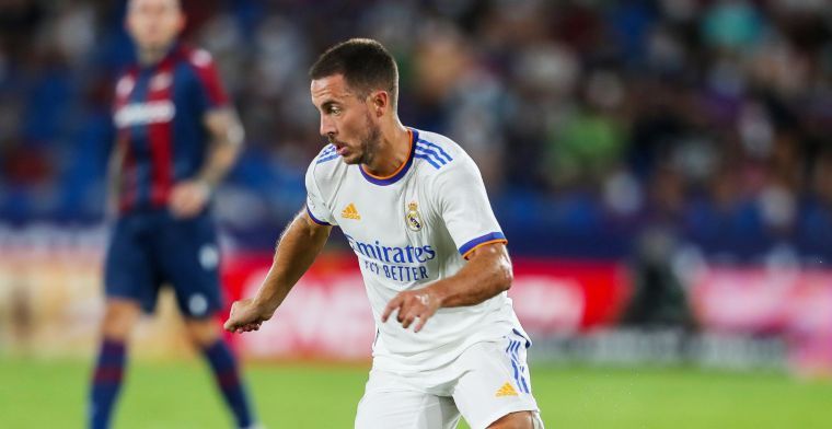 Spaanse media zijn niet mals voor invaller Hazard: 'Geen plaats bij Real Madrid'