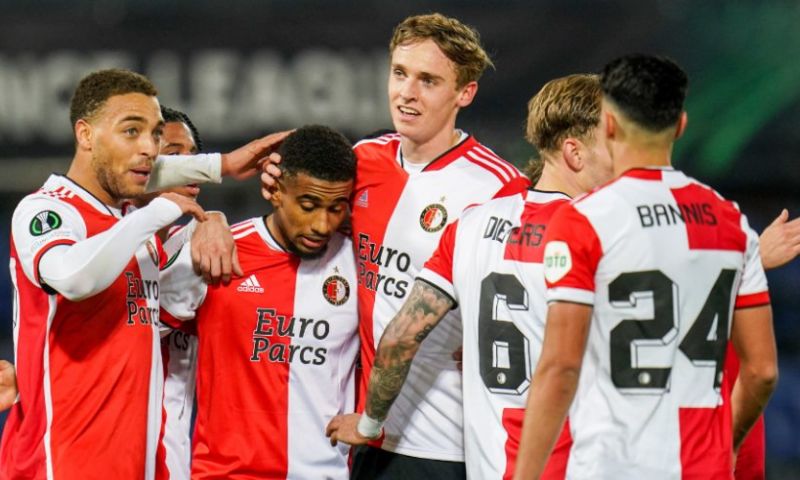 Afbeelding: Feyenoord wint ook laatste groepsduel, Nelson maakt eerste goal in lege Kuip