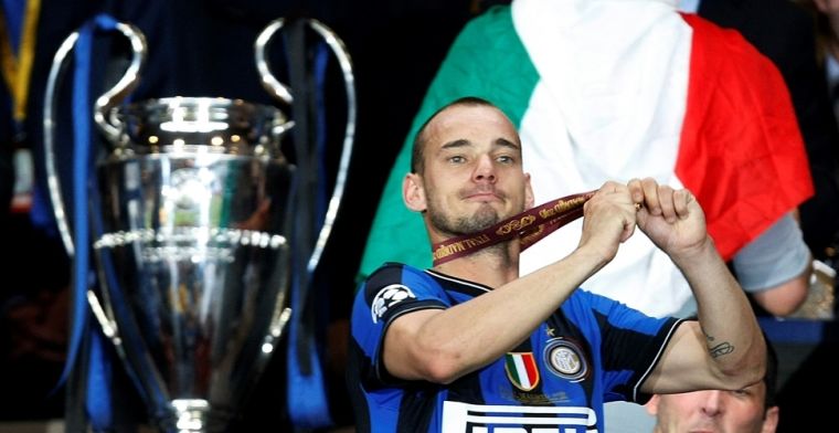 Sneijder bereidde zich met 'paar drankjes' voor op Champions League-finale