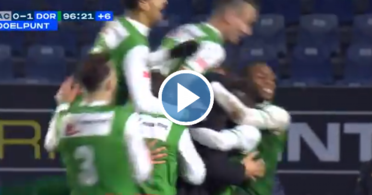 Unprecedented: year-old Musaba (FC Dordrecht) sadly beats NAC in minute 97