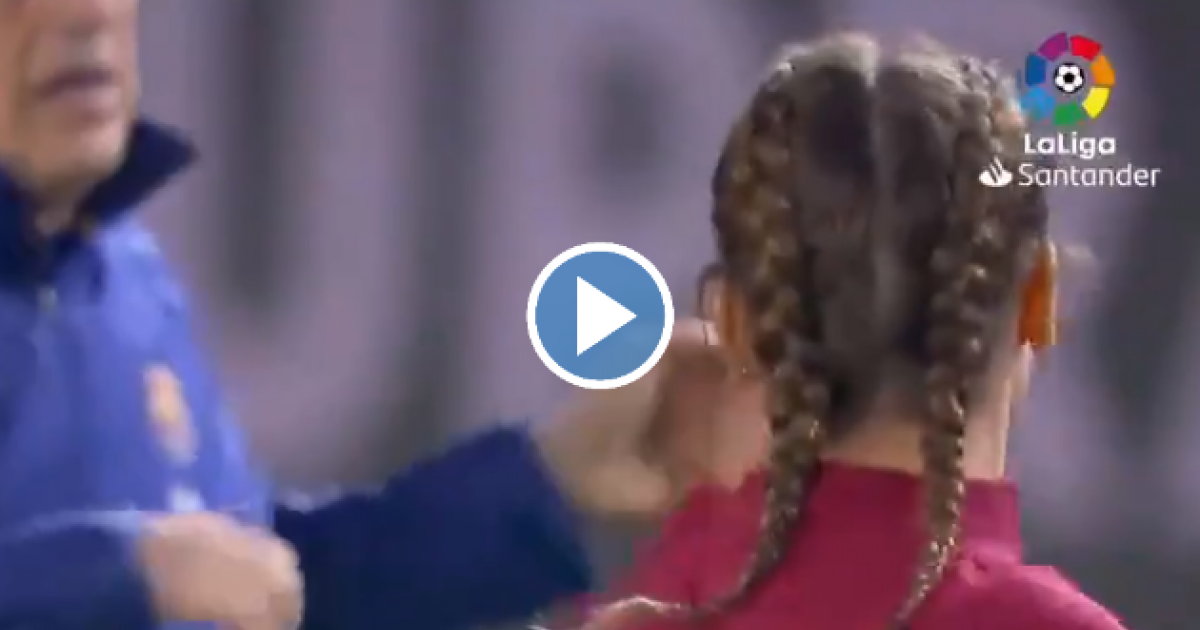 What’s this?  Griezmann enters the field with two ridiculous braids