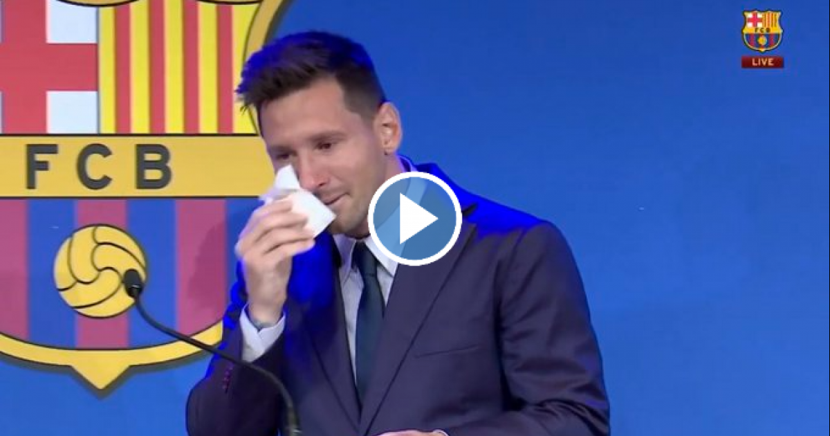 Hartverscheurend: Messi is totaal van slag en begint ...