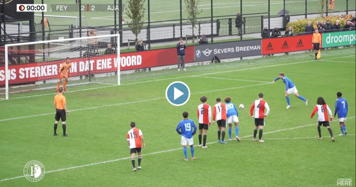 Spectacular mini-Classic: goalkeeper Feyenoord O18 stops penalty in extra time