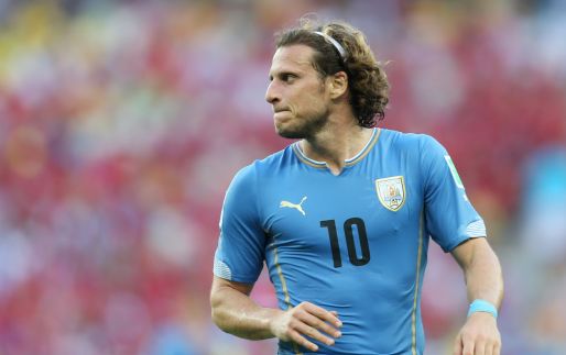 Afgegleden Forlan kreeg nul op rekest: Afbeelding: Afgegleden Forlan kreeg nul op rekest: