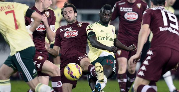 Tiental AC Milan bezwijkt onder Turijnse furie en keert met punt huiswaarts